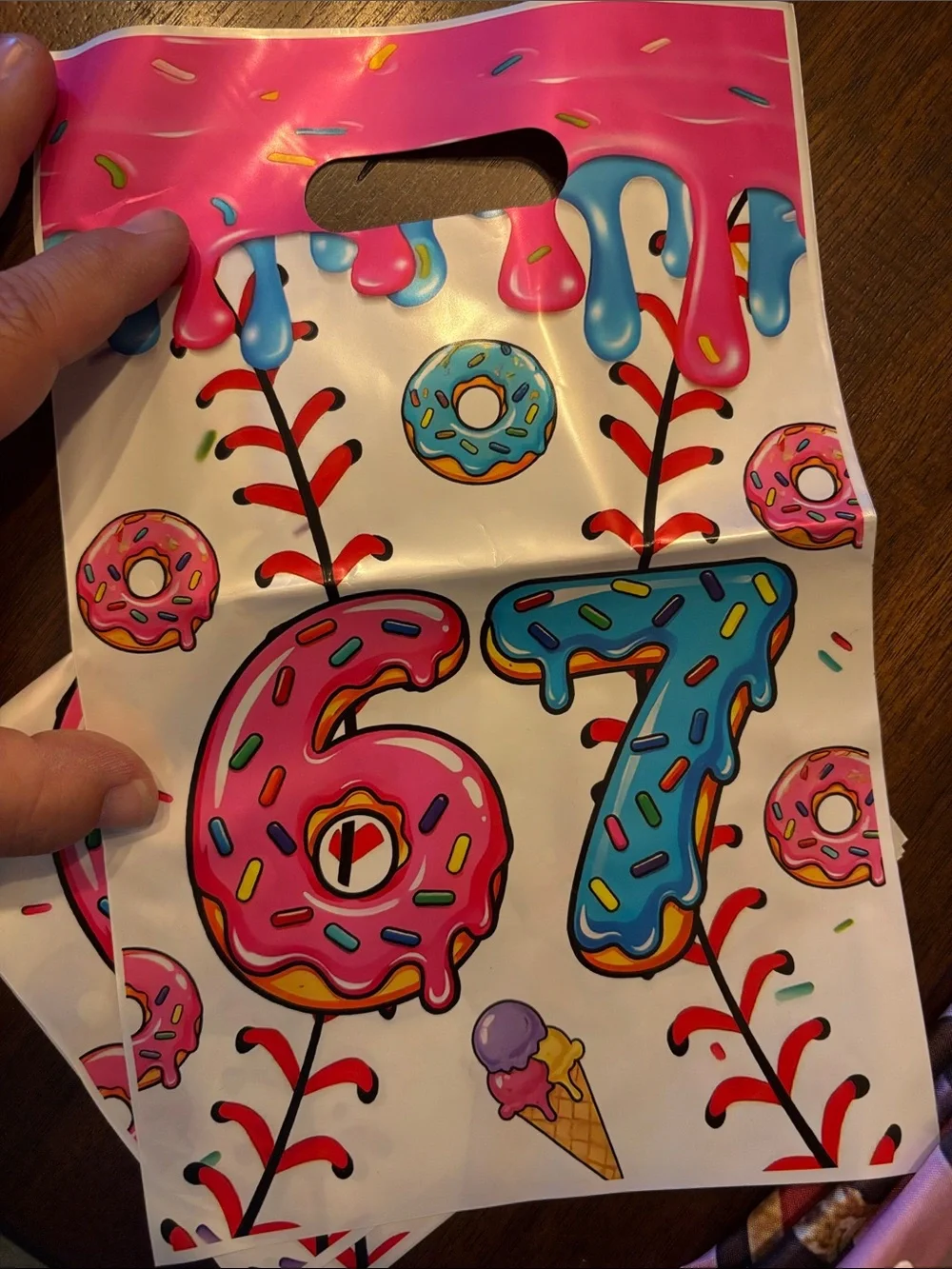 Colorful “6/7” Birthday Party Kit - Hats, Bags, Cups, decor etc